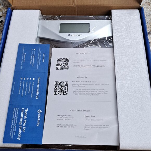 ETEKCITY Digital Body Weight Sensor Fitness Scale - Picture 1 of 8